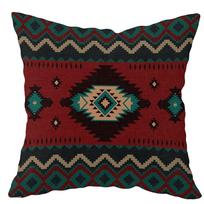 1 Bohemiškas Rinkinys Vakarų Dekoratyvinio Pagalvės Užvalkalas Aztekų Pietvakarių Amerikos Indėnų Tautinis Geometrinis Pagalvės Užvalkalas Turazurinis Rustic Dekoras S 18x18Inch blue