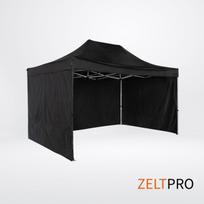 Prekybinės palapinės stogas ir sienos (4 vnt.) komplektas  3x4,5 Juoda Zeltpro TITAN
