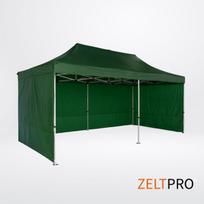 Prekybinės palapinės stogas ir sienos (4 vnt.) komplektas  3x6 Žalia  Zeltpro TITAN