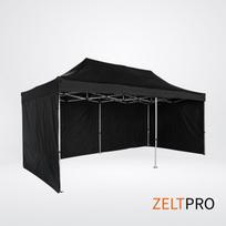 Prekybinės palapinės stogas ir sienos (4 vnt.) komplektas  3x6 Juoda Zeltpro TITAN