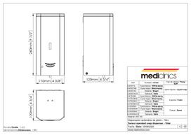 MEDICLINICS DJ0037ACS muilo dozatorius, nerūd. plienas, satino, auto