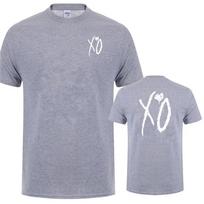 XO The Weeknd Marškinėliai Vyriški Trumpomis Rankovėmis XO Marškinėliai Vasariniai Vyriški Viršutiniai Drabužiai T-shirt LH-336 S