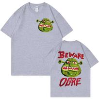Vintage Animated Film Shrek Graphic T Shirts Men Women Gothic Short Sleeve T-shirt Fashion Casual Oversized T-shirts Streetwear 2XL