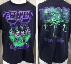 Vintažiniai 90-ųjų Testament Practice What You Preach trumpomis rankovėmis marškinėliai Dydis S-4XL Aukščiausios klasės prabanga Tinka tiek vyrams, tiek moterims Viršutinė dalis Y2k S