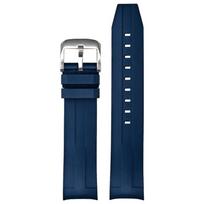 Atsparus vandeniui Fluoroelastomerinis FKM laikrodžio dirželis Tissot 1853 Seastar serijai T120 21mm Lenktas laikrodžio dirželis 21mm