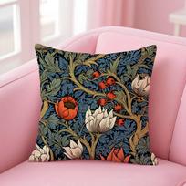 William Morris Gėlių Pagalvės Užvalkalas raštų spausdinimo pagalvės užvalkalas svetainės sofos pagalvės užvalkalas miegamojo kambario dekoras 16x16Inch