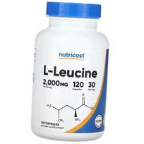 Leucino kapsulės, L-Leucinas 2000, Nutricost 120 kaps. (27647010) 120caps