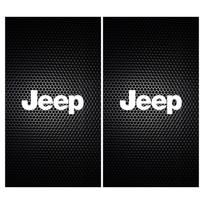 2 vnt. Automobilio logotipo apsauginė plėvelė viduriniam stulpeliui, apsauganti nuo įbrėžimų lipdukas, decal, skirtas Jeep Wrangler Grand Cherokee Renegade, padangų vožtuvų dangteliai