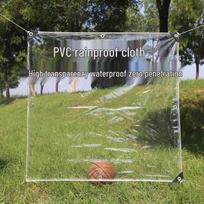 Sustorintas PVC Skaidrus Neperpučiamas ir Vandeniui Atsparus Lauko Brezentas 1x1m skaidri