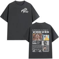 Rapper Kidd Keo Bando Boyz 2025 Album Merch Print Shirt Men's Vintage Oversized T-shirt Unisex Hip Hop Gothic Street Wear Summer S
