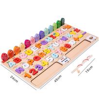 Vaikams Montessori Švietimo Mediniai Matematikos Žaislai Vaikų Užimta Lenta Skaičiuoti Forma Spalvos Atitikimas Žvejybos Dėlionė Mokomieji Žaislai Dovanos