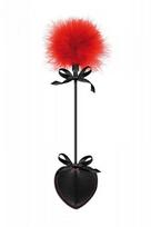 Botagas Sweet Caress Crop Whip, raudonas/juodas