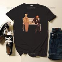 Vyriški marškinėliai Geros prognozės Krolis ir Azirafailis Nuostabus meno kūrinys Spausdinti marškinėliai vyrams Grafinės moteriškos viršutinės dalys T-shirt apvalia kakla Camiseta S white
