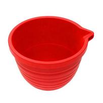 Silikoninis dubens dangtelis KitchenAid 5 Qt maišytuvui, sulankstomas, daugkartinis įdėklas ir dangtelis, taupantis vietą, virtuvės būtinybė raudona
