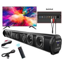 Belaidis „Bluetooth“ garso juostos garsiakalbių sistema „Super Power“ garso garsiakalbis Laidinis belaidis erdvinio garso stereo namų kino teatro televizoriaus projektorius Bluetooth audio juoda