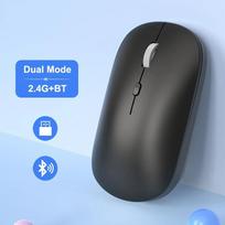Belaidė pelė su Bluetooth suderinama pelė 2.4G dviejų režimų ergonomiškos kompiuterinės pelės nešiojamam kompiuteriui, iPad planšetiniam kompiuteriui, biuro, žaidimų pelė
