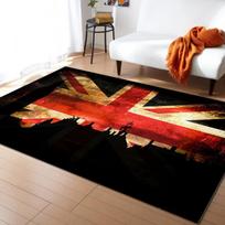 Retro britiškos vėliavos rašto kilimas svetainei, didelio ploto kilimai, miegamojo kilimai, modernūs namų svetainės dekoras, grindų kilimėlis 40x60cm