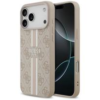GUESS 4G Printed Stripes MagSafe Case for iPhone 17 Pro Max, pink