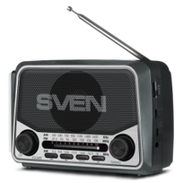 SVEN Speaker SRP-150 FM, AM, SW Radio Bluetooth Grey