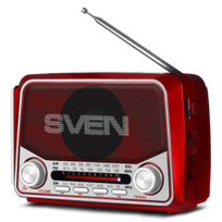 SVEN Speaker SRP-150 FM, AM, SW Radio Bluetooth Red