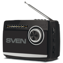 SVEN Speaker SRP-155 FM, AM, SW Radio Bluetooth Black