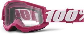 Motokroso akiniai 100% Strata 2, rožiniai