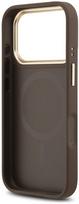 GUESS DĖKLAS, SKIRTAS „MAGSAFE IPHONE 17 PRO MAX 4G“ PU, KLASIKINIS LOGOTIPAS