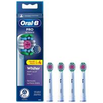 Oral-B galvutės 3D White elektrinės dantų šepetėlio galvutės, White – 4 vnt.