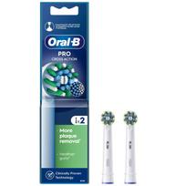 Oral-B galvutės Cross Action elektrinės dantų šepetėlių galvutės, White – 2 vnt.