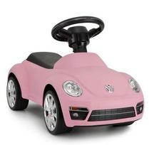 Vaikiškas balansinis dviratukas Volkswagen Beetle rožinis