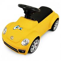 Vaikiškas paspirtukas Volkswagen Beetle geltonas