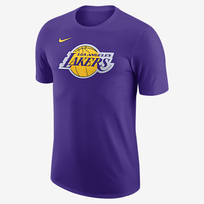 Nike Nba Los Angeles Lakers Essential Marškinėliai - Dydis L (FJ0243-504 Marškinėliai)