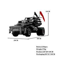 Linkage Filmas Mad Maxed Gigahorse Automobilis Statybinis Blokelis Juodas Interceptorius Ratuotas Aukštųjų Technologijų Plytų Žaislas Vaikams Vitrina Gimtadienio Dovana PDF Manual