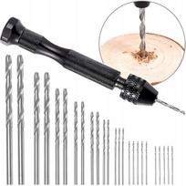Mini grąžtas Zenthril ZT-25 – Tikslus, Neslystanti rankena, 25 HSS grąžtai 0,5–3 mm