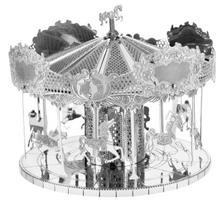 Metalinė dėlionė - konstruktorius Metal Earth Merry Go Round 3D