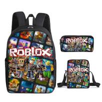 Roblox Mokyklinė kuprinė Vaikų kuprinė Arba Pietų dėžutė Arba Pieštukinė Arba 3 vnt. rinkinys Kuprinė su dinozaurų raštu Vaikams