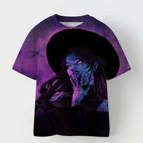 Kpop Demon Hunters T-shirts for Boys Girls Anime Cartoon Cute Short Sleeved Top Children Summer Fashion T-shirt Kids Clothes 170