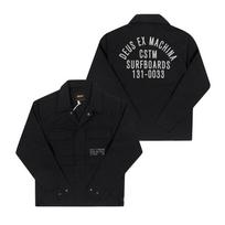 DeuS Ex Machina Tommy Poplin Surf Over vyriški marškinėliai Dmp255118 Bl DMP255118 BLK (S)