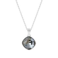 Kaklo papuošalas moterims DiamondSky "Glare II (Silver Night)" su Swarovski kristalais