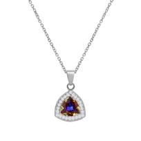 Sidabrinis kaklo papuošalas moterims DiamondSky „Elemental Magic (Volcano)“ su Swarovski kristalais, Golden