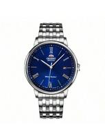 ORIENT Watchfully automatinis mechaninis laikrodis vyriškas verslo laikrodis mėlynas ciferblatas plieninė apyrankė-mechaninis vyriškas laikrodis RA-AC0J03L10B