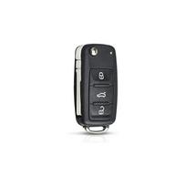 Pakeičiamas sulankstomas automobilio raktų dėklas Fob, skirtas VW Volkswagen Golf Mk6 T1guan Polo Passat CC Seat Skoda Octavia, 3 mygtukai