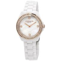 COACH Preston Quartz Mother of Pearl Dial Ladies Watch14503662 balta