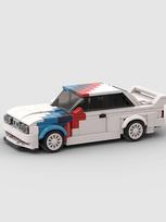 MOC Techninis 455 vnt. lenktyninis sportinis automobilis Transporto priemonė Speed Champion Racer Statybiniai blokeliai Plyta Kūrybiškos garažo žaislai berniukams balta