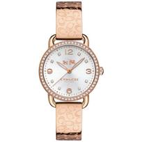 COACH - Women's Delancey Rose Gold Stainless Steel Bracelet Watch 28mm 14502355 rožinio aukso spalvos
