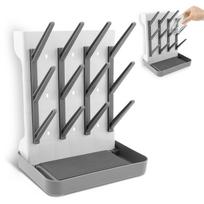 Baby Bottle Holder Cleaning Dryer Drainer Removable Baby Bottle Drying Rack Storage Rack Tree Shape Rack for Babies Bottles Item pilka spalva