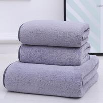 Sustorintas nepūkuojantis koralinis vilnos vonios rankšluosčių rinkinys - Ypač didelis, sugeriantis, 3 dalių namų rinkinys 1 towel 35*75cm