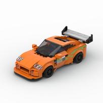 MOC Greiti ir įsiutę MK4 370 vnt. Supra Miesto Techninis Automobilis Sportinis Lenktyninis Transporto Priemonė Lenktynininkas Statybiniai Blokiniai superautomobilis Žaislas