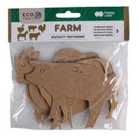 Dekoracija "FERMA" 5vnt. HA4512 1206-FA5, tvirto ECO kartono, Happy Color