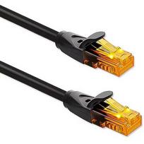 Qoltec UTP patchcord cable cat6 2xRJ45 20m black 54565